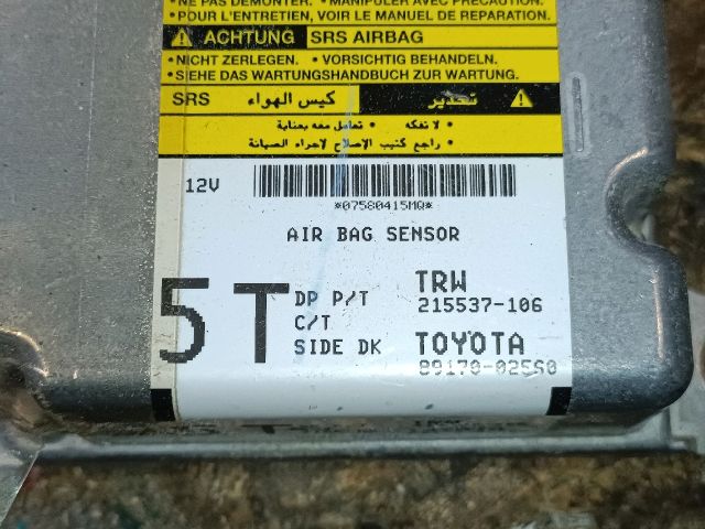 bontott TOYOTA AURIS Légzsák Elektronika