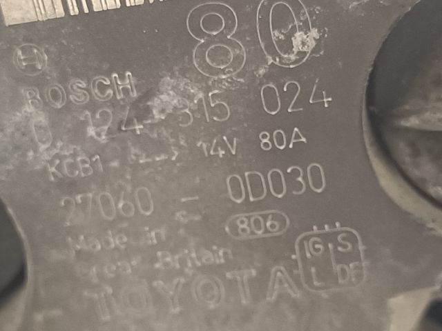 bontott TOYOTA AVENSIS T22 Generátor