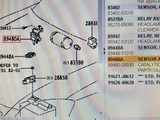 bontott TOYOTA AVENSIS T25 Kipufogó Nyomásérzékelő