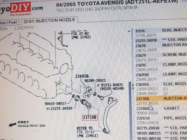 bontott TOYOTA AVENSIS T25 Porlasztó (1 db)