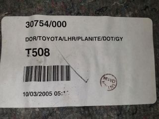 bontott TOYOTA AVENSIS T25 Bal hátsó Ajtó Kárpit