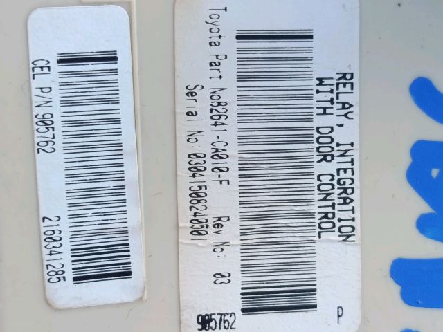 bontott TOYOTA AVENSIS T25 Biztosítéktábla Utastér