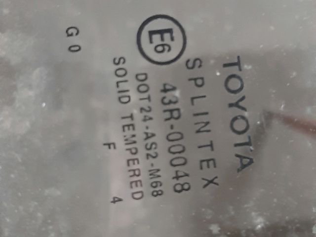 bontott TOYOTA AVENSIS T25 Jobb hátsó Ablak