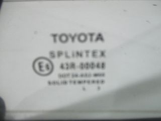 bontott TOYOTA AVENSIS T25 Jobb hátsó Fixüveg (Ajtóban)
