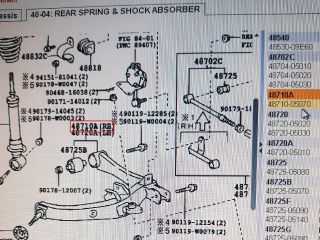 bontott TOYOTA AVENSIS T25 Jobb hátsó Hosszlengőkar