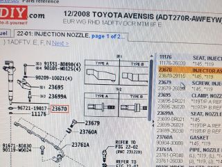 bontott TOYOTA AVENSIS T27 Porlasztó (1 db)