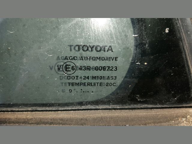 bontott TOYOTA AVENSIS T27 Bal hátsó Fixüveg (Ajtóban)