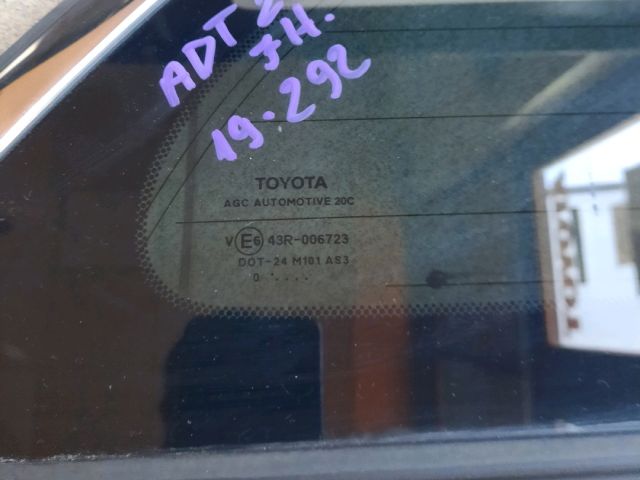 bontott TOYOTA AVENSIS T27 Jobb C Oszlop Oldalablak Üveg
