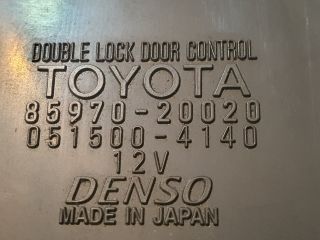 bontott TOYOTA AVENSIS T27 Központizár Elektronika