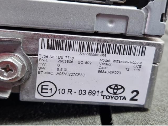 bontott TOYOTA AVENSIS T27 Navigációs Fejegység