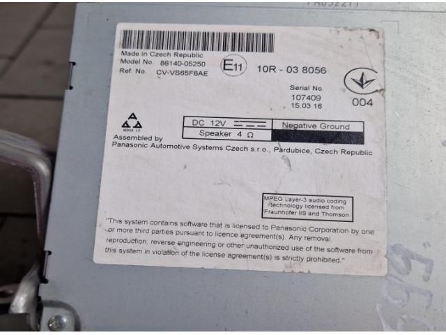 bontott TOYOTA AVENSIS T27 Navigációs Fejegység