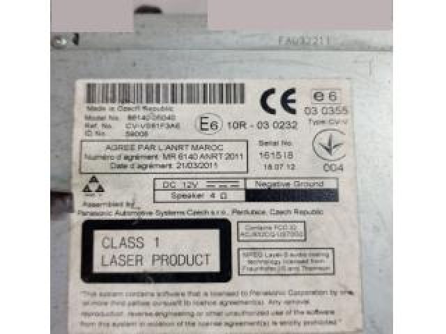 bontott TOYOTA AVENSIS T27 Navigációs Fejegység