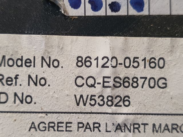 bontott TOYOTA AVENSIS T27 Rádió / CD