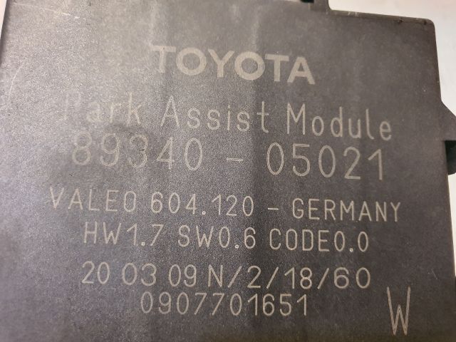 bontott TOYOTA AVENSIS T27 Tolatóradar Elektronika