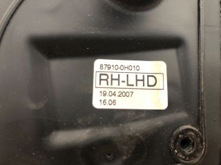 bontott TOYOTA AYGO Jobb Visszapillantó Tükör (Mechanikus)