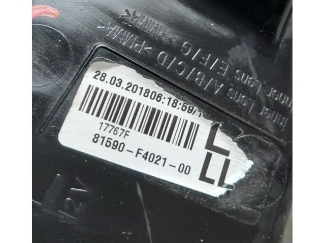 bontott TOYOTA C-HR Bal Belső Hátsó Lámpa