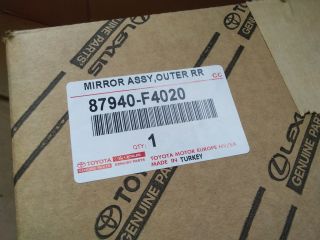 bontott TOYOTA C-HR Bal Visszapillantó Tükör (Elektromos)