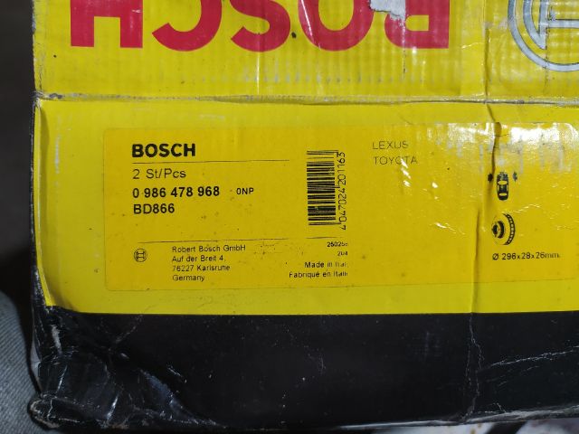 bontott TOYOTA CAMRY Első Pár Féktárcsa