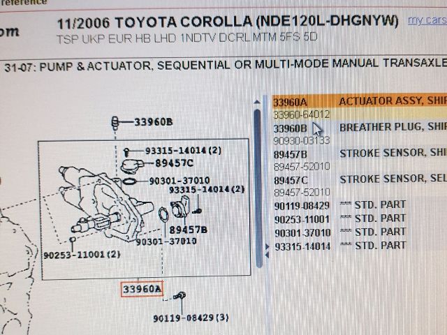 bontott TOYOTA COROLLA Robotváltó Léptetőmotor (Elektromos)