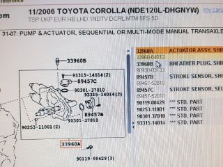 bontott TOYOTA COROLLA Robotváltó Léptetőmotor (Elektromos)