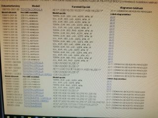 bontott TOYOTA COROLLA Alapjárati Motor