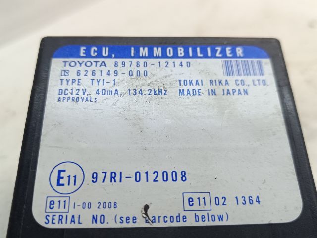 bontott TOYOTA COROLLA Immobilizer Elektronika