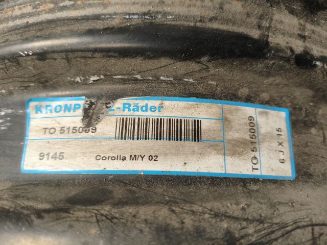 bontott TOYOTA COROLLA Acélfelni (1 db)