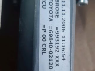 bontott TOYOTA COROLLA Bal hátsó Ablakemelő Szerkezet (Elektromos)