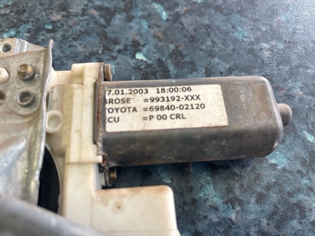 bontott TOYOTA COROLLA Bal hátsó Ablakemelő Szerkezet (Elektromos)