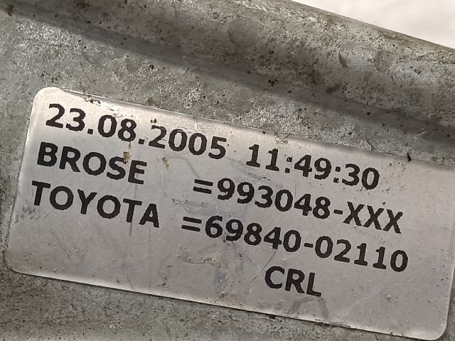 bontott TOYOTA COROLLA Bal hátsó Ablakemelő Szerkezet (Mechanikus)