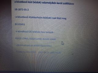 bontott TOYOTA COROLLA Bal Helyzetjelző