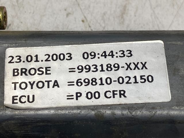 bontott TOYOTA COROLLA Jobb első Ablakemelő Szerkezet (Elektromos)
