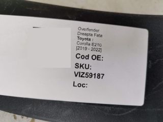 bontott TOYOTA COROLLA Jobb első Sárvédő Díszléc