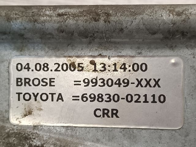 bontott TOYOTA COROLLA Jobb hátsó Ablakemelő Szerkezet (Mechanikus)