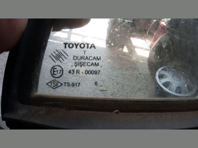 bontott TOYOTA COROLLA Jobb hátsó Fixüveg (Ajtóban)