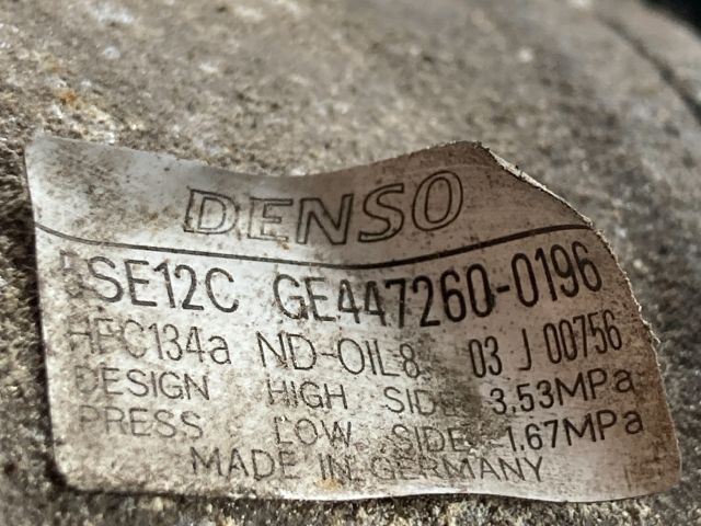 bontott TOYOTA COROLLA VERSO Klímakompresszor