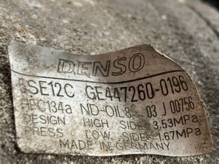 bontott TOYOTA COROLLA VERSO Klímakompresszor