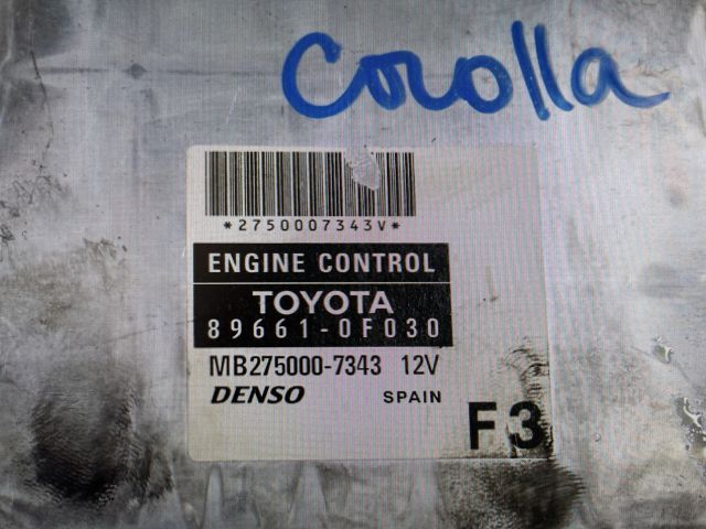 bontott TOYOTA COROLLA VERSO Motorvezérlő