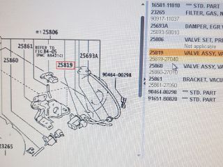 bontott TOYOTA COROLLA VERSO Turbó Vákum Szelep