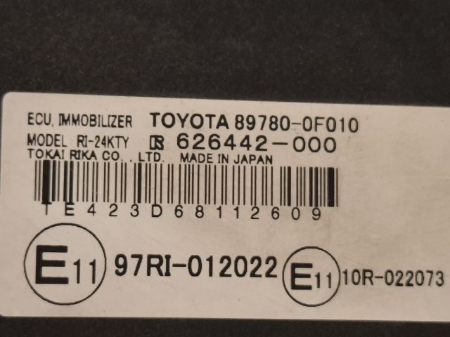 bontott TOYOTA COROLLA VERSO Immobilizer Elektronika