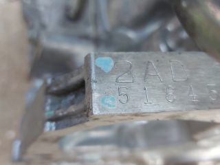 bontott TOYOTA COROLLA VERSO Motor (Fűzött blokk hengerfejjel)