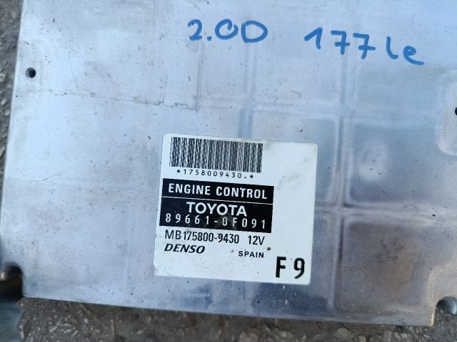 bontott TOYOTA COROLLA VERSO Motorvezérlő