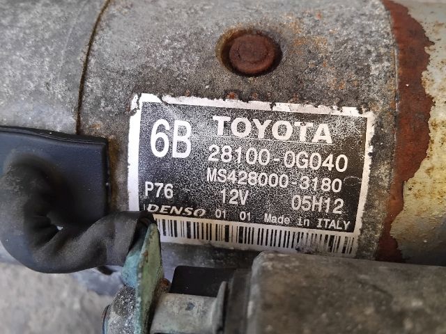 bontott TOYOTA COROLLA VERSO Önindító