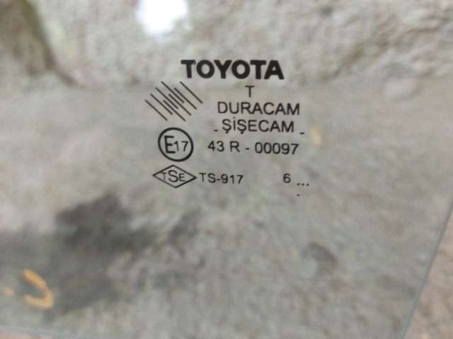 bontott TOYOTA COROLLA VERSO Bal hátsó Ablak