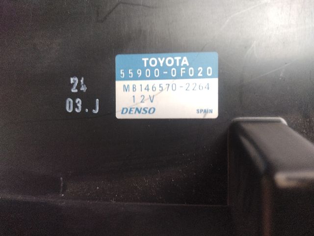 bontott TOYOTA COROLLA VERSO Fűtéskapcsoló (digit klímás)