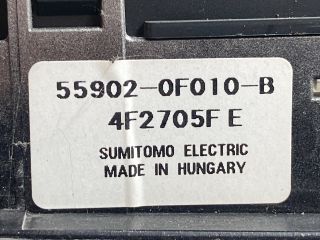 bontott TOYOTA COROLLA VERSO Fűtéskapcsoló (digit klímás)