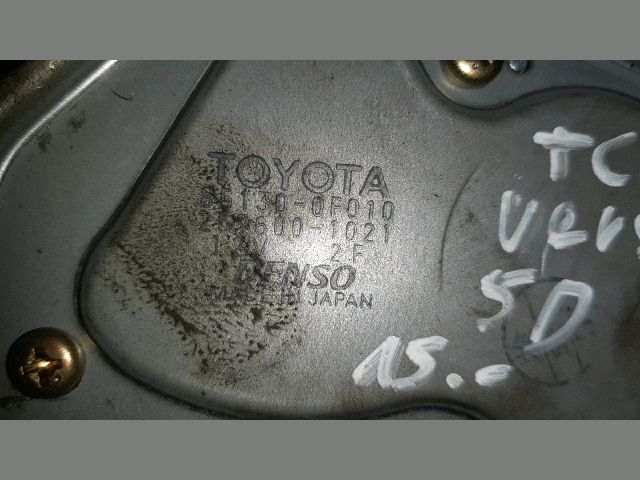 bontott TOYOTA COROLLA VERSO Hátsó Ablaktörlő Motor