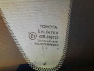 bontott TOYOTA COROLLA VERSO Jobb C Oszlop Oldalablak Üveg