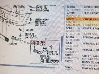 bontott TOYOTA COROLLA VERSO Jobb Ködfényszóró Lámpakeret