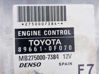 bontott TOYOTA COROLLA VERSO Motorvezérlő